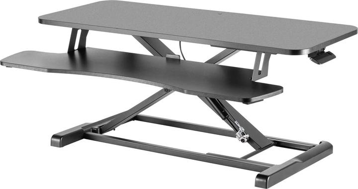 Produktbild Wiltec höhenverstellbarer Schreibtischaufsatz 95x40cm mit Tastaturablage