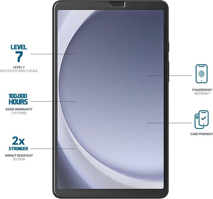 Actual product image Eiger Mountain Glass (1 Piece, Galaxy Tab A9)