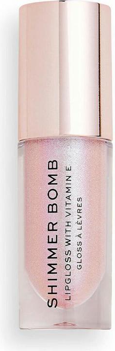 Makeup Revolution Schimmerbombe Lipgloss mit Vitamin E-Glanz 4.6ml (Sparkle Pink)