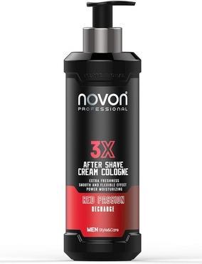 Novon Professional 3X Aftershave Cream Cologne Red Passion 400ml (Aftershave spray pump, 400 ml)