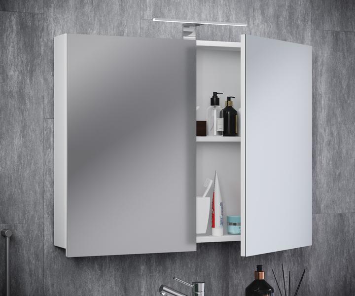 Produktbild VCM Holz Badmöbel Spiegelschrank Badinos 80 cm (80 x 12 cm)