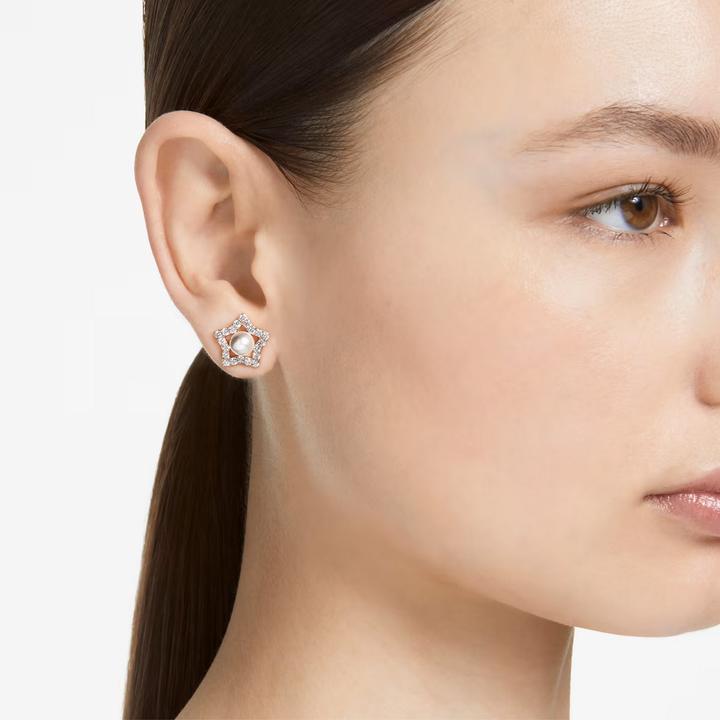 Produktbild Swarovski Stella Star Ohrstecker Kristallperlen Rosé (Swarovski Metall)