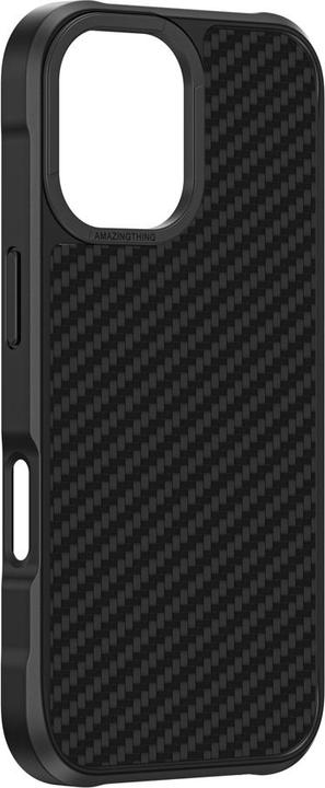 Produktbild Amazingthing Titan Max Case mit 1500D Aramidfasern für iPhone 16 - Schwarz (Apple iPhone 16)