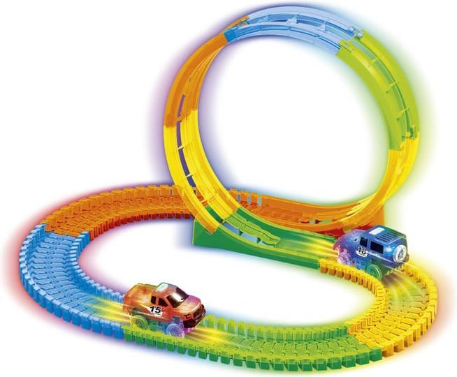 Produktbild Besttoy Rennbahn zum Zusammenstecken - Glow in the dark