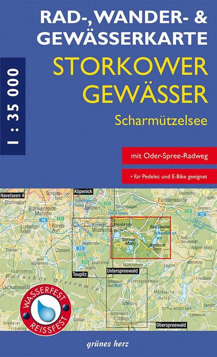 Produktbild Rad-,Wander-&GewässerkarteStorkowerGewässer,Scharmützelsee