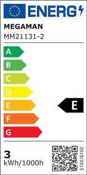 Label énergétique Megaman Tube à LED (E14, 2.50 W, 250 lm, 1 x, E)