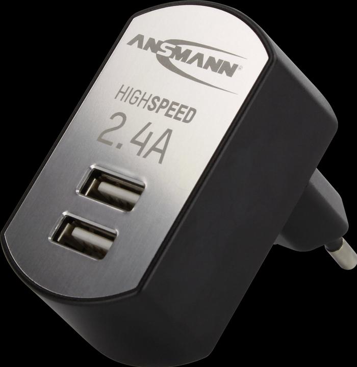 Actual product image Ansmann High Speed USB Charger 2.4A 2xUSB Port