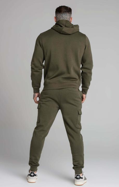 Immagine prodotto Siksilk Felpa con cappuccio Khaki Essential Zip Through Funnel Hoodie (XS)