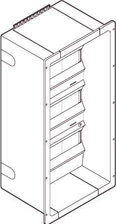 Actual product image LK Planforsaenket gruppetavle, PGE150-18 36 moduler HxWxD: 737x360x203 mm lysegrå