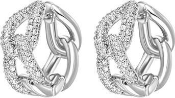 Crystalp Massive Hoop Earrings With Crystals Luxury 42311.R