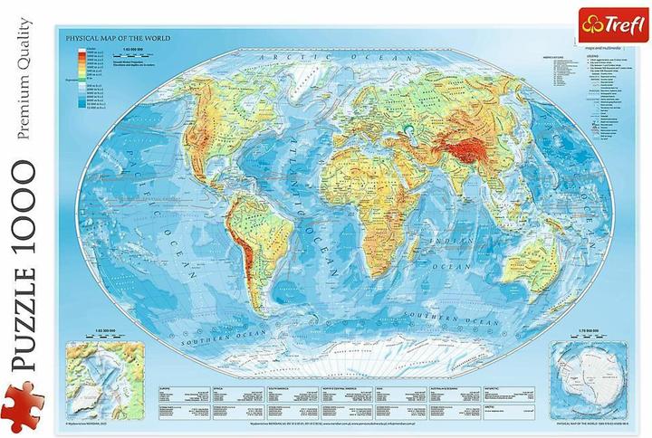 Produktbild Trefl Puzzle Weltkarte 1000 Teile (1000 Teile)