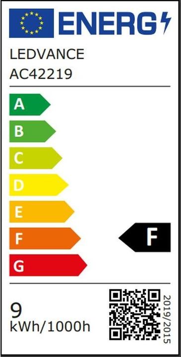 Energy Label Ledvance Smart+ Wifi Classic (E27, 9 W, 806 lm, 3 x, F)