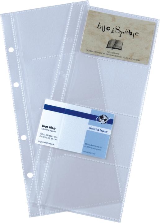 Image du produit Sigel Pochettes pour classeurs à anneaux pour cartes de visite (A8)