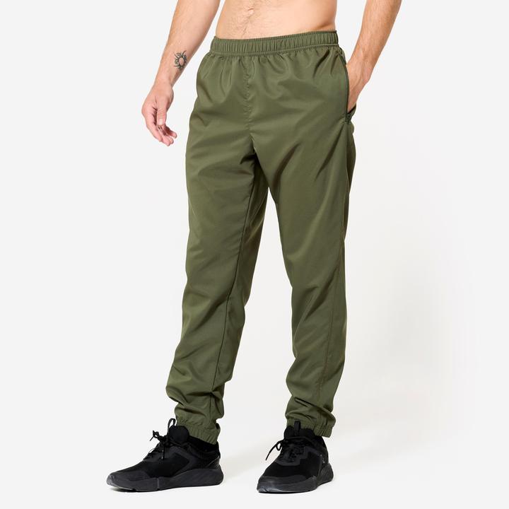 Produktbild Domyos Trainingshose Herren atmungsaktiv - Essential 120 khaki (W32/L33)