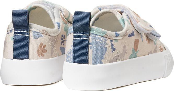 Actual product image La Redoute Collections Printed canvas trainers with Velcro fastening (21)