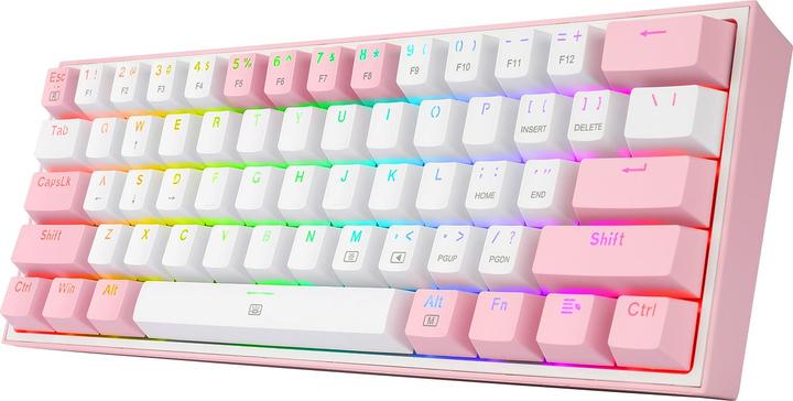 Actual product image Redragon Klawiatura K617 Fizz (K617-RGB pink) (US, Cable)
