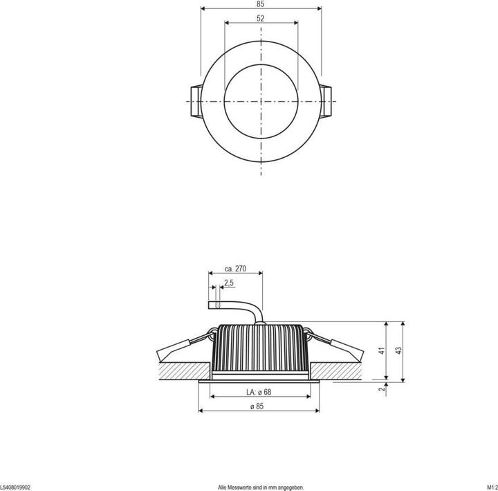 Immagine prodotto EVN L5408019902 Faretto a LED Solido chr (456.72 lm)