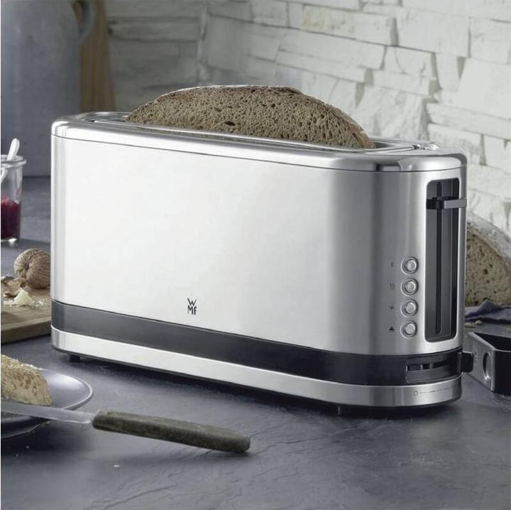 Actual product image WMF KITCHENminis long slot toaster 2-slice with bread roll attachment