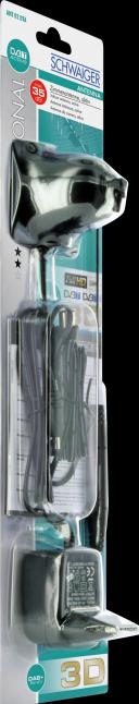 Produktbild Schwaiger HD Stabantenne (Zimmerantenne, 35 dB, DAB/ DAB+, DVB-T / -T2)