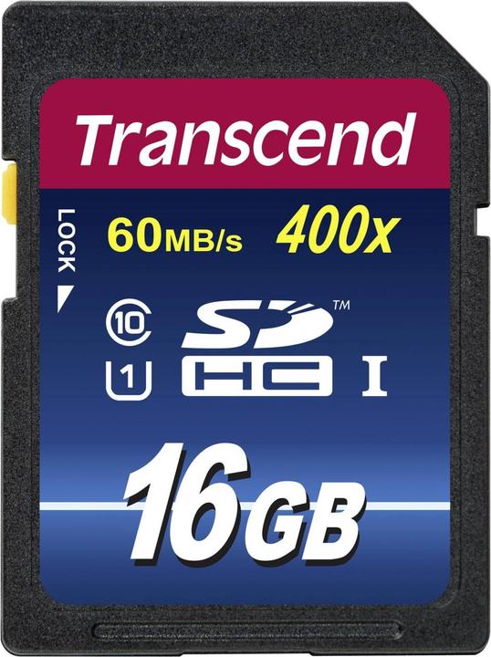 Immagine prodotto Transcend Premium 400x (16 GB, SDHC, U1, UHS-I)