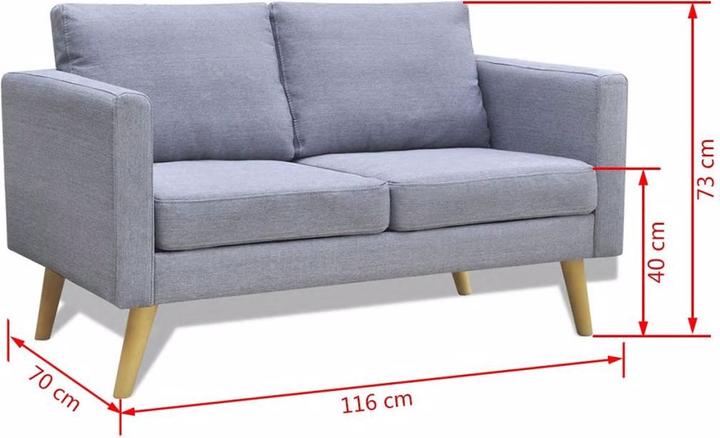 Actual product image VidaXL Canda (2 person sofa)