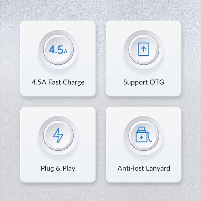 Actual product image Orico Adapter (USB Type C, USB-A)