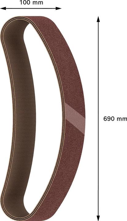 Image du produit Bosch Professional Zubehör PRO X440 bande abrasive, 100 x 690 mm, G60 (60)