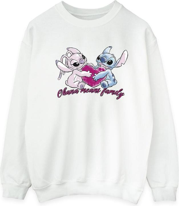 Disney Lilo And Stitch Ohana Heart With Angel Sweatshirt (S)