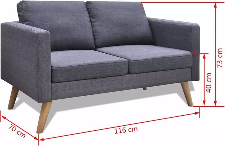 Actual product image VidaXL Canda (2 person sofa)