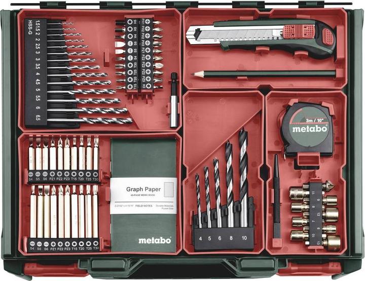 Image du produit Metabo BS 18 Quick Set 602217710 Perceuse-visseuse sans fil 18 V 2 Ah Li-Ion sans balais (Sans source d'énergie externe)