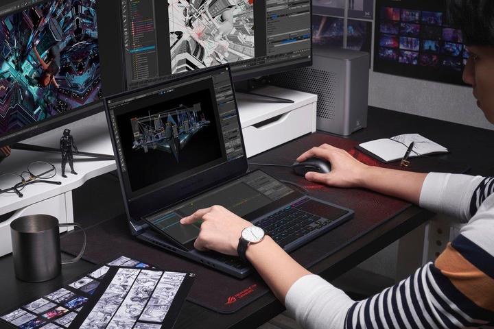 Produktbild ASUS ROG Zephyrus Duo 15 (15.60", Intel Core i9-10980HK, 32 GB, 2000 GB, CH)