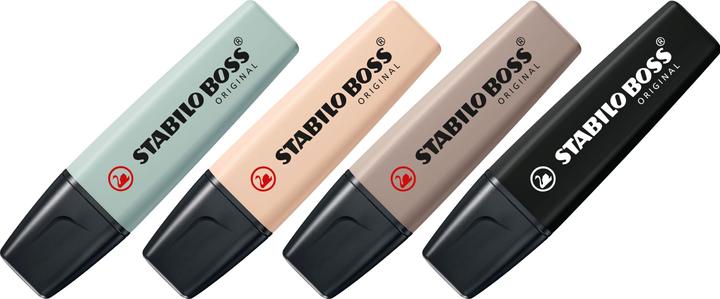 Produktbild STABILO BOSS NATURE COLORS - Lichtmarkierung (farbsortiert, 5 mm, 4 x)