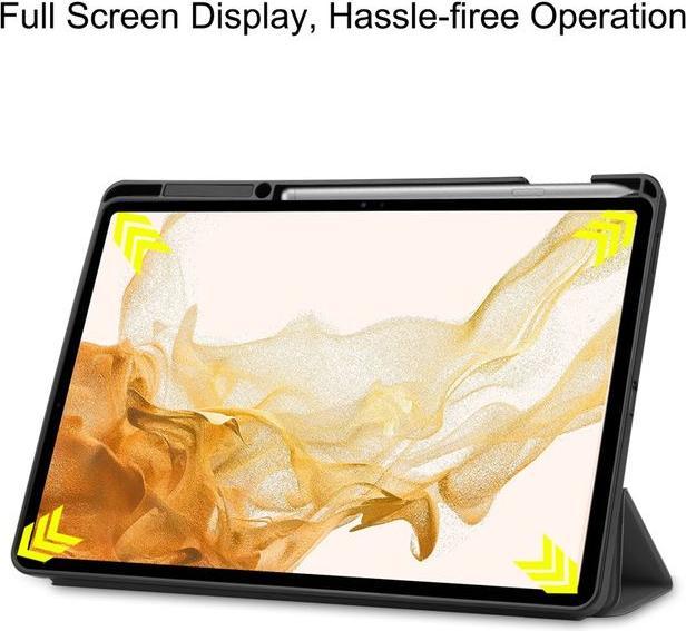 Image du produit MU Classic Étui en cuir pliable trois fois (Galaxy Tab S8+)