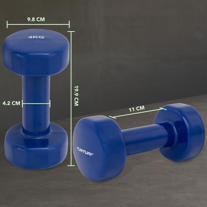 Immagine prodotto Tunturi Vinyl Kurzhanteln (2 x 4 kg)
