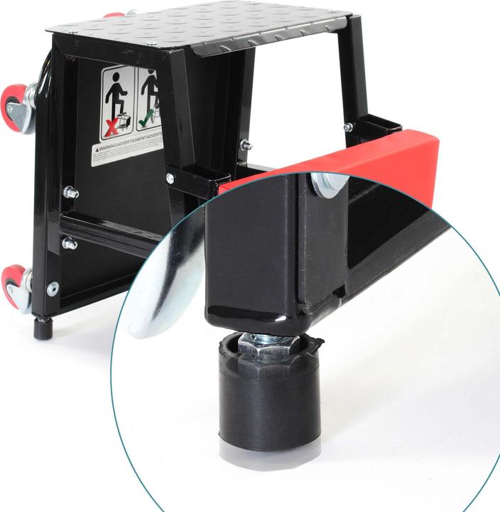 Produktbild Wiltec Werkstattwagen rollbar Tritthocker Werkstatthocker Rollsitz Leiter Ablage