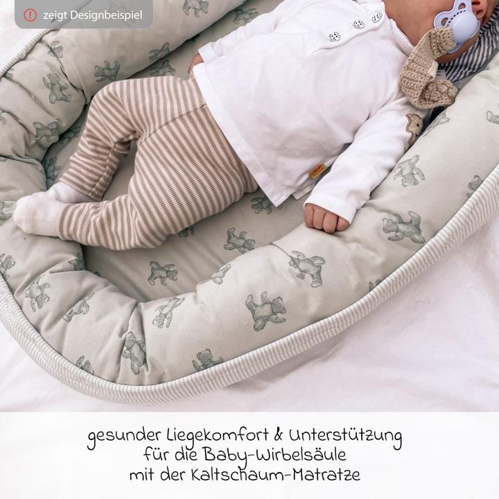 Produktbild Alvi Babynestchen & Bettschlangen Schlummer-Nestchen - Slub Muslin