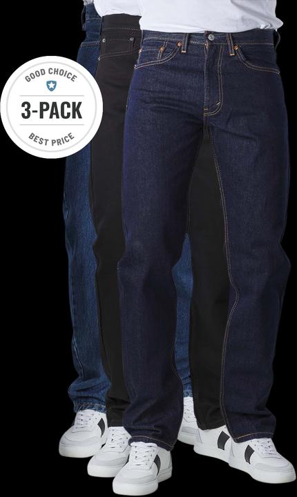 Immagine prodotto Levis 505 Jeans Straight Fit stonewash/rinse/nero Trio (W33/L32)