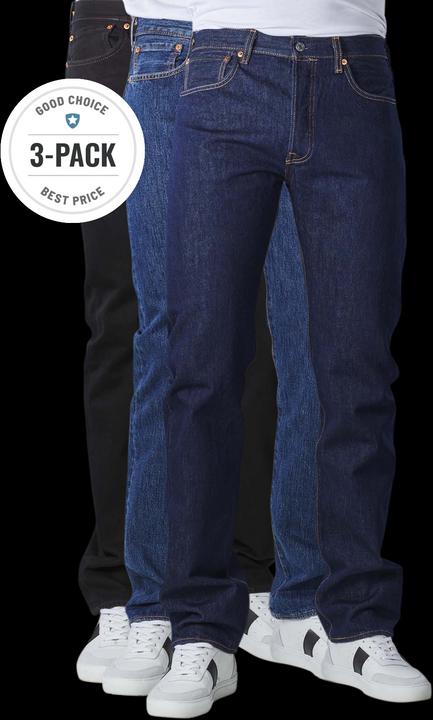 Levis 501 Jeans Straight Fit stone/black/rinse Trio (W34/L34)