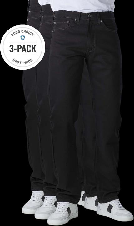 Produktbild Levis 505 Jeans Straight Fit black 3-Pack (W33/L32)