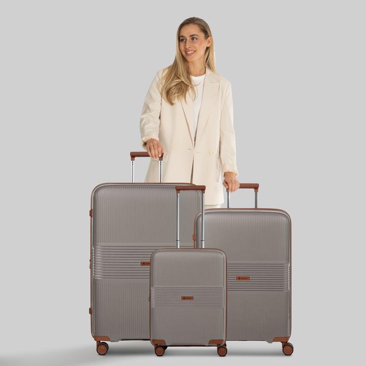 Image du produit Farmhood Eco Edition 02 4 Rollen Kofferset 3-teilig mit Dehnfalte (229 l, XL (à partir de 115l))