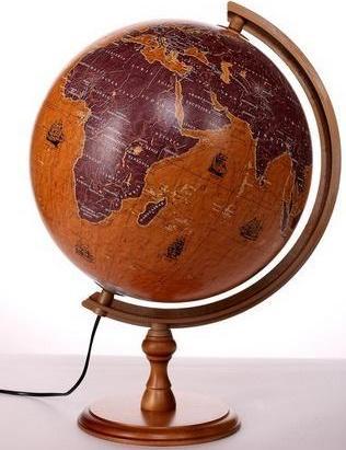Zachem Globus 320 żaglowce, podświetlany (32 cm)