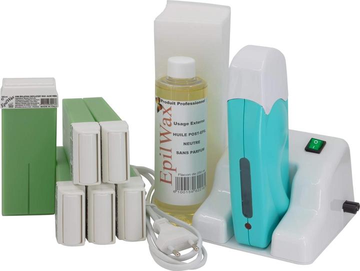 Produktbild EpilWax Waxing Set für Enthaarung Haarentfernung mit Aufsteller (250 ml, 109 x)