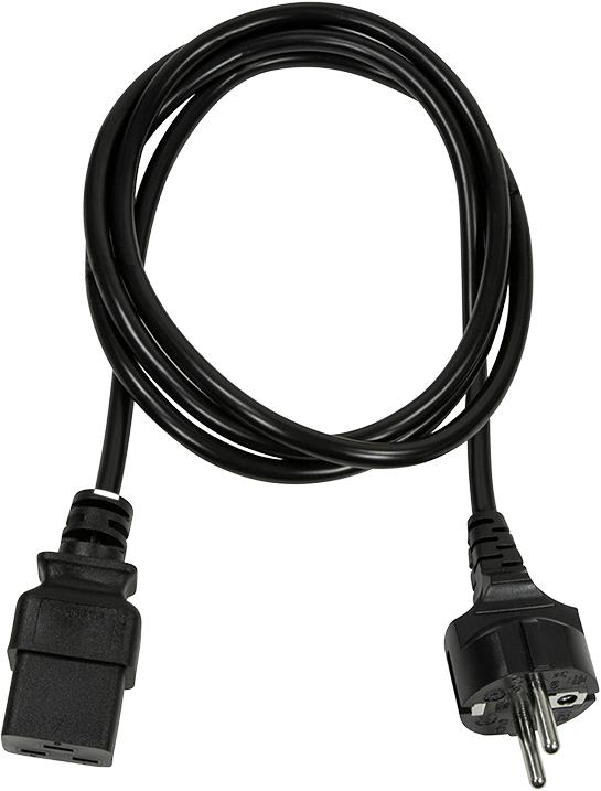 Image du produit LogiLink Cordon d'alimentation CEE 7/7-IEC C19 noir 1.80m (1.80 m)