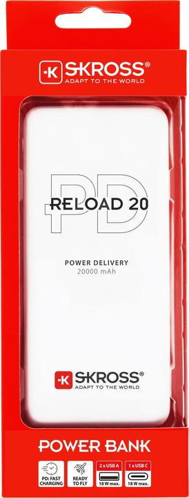 Actual product image Skross Reload 20 (20000 mAh, 18 W, 74 Wh)