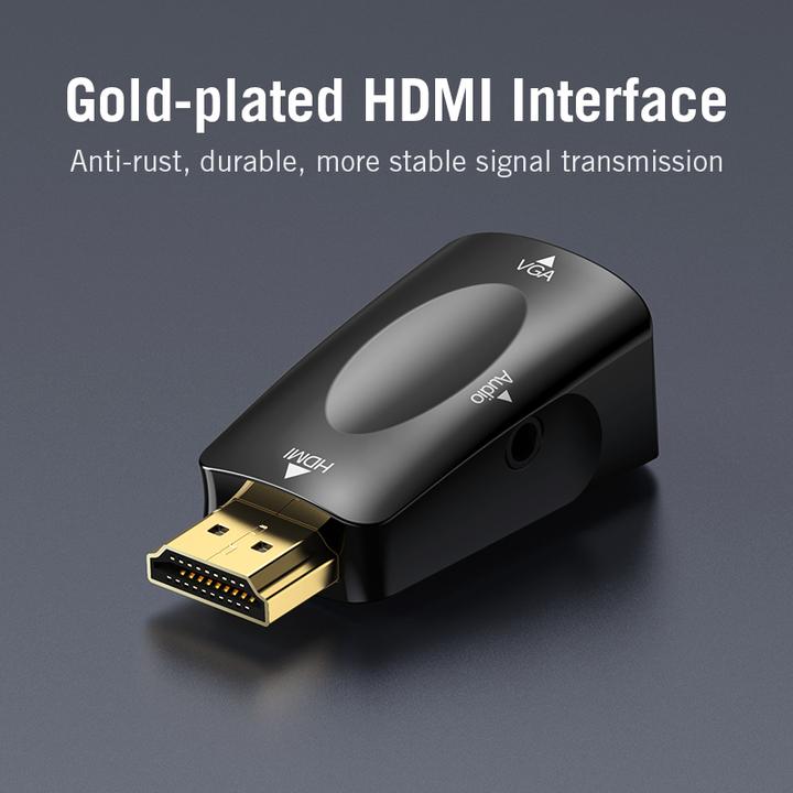Actual product image Vention Adapter DisplayPort - HDMI HBKB0 (Black) (HDMI, 4.01 cm)