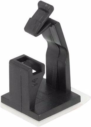 Produktbild Delock Kabelhalter mit Verschlussclip selbstklebend schwarz