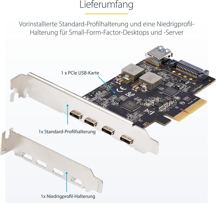 Image du produit StarTech Carte 5 Ports USB Pcie 10gbps
