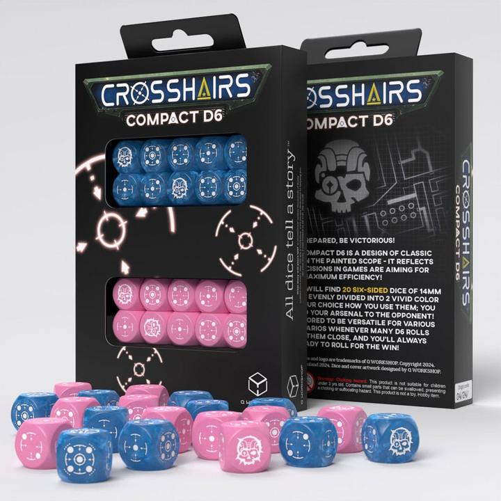 Produktbild Q Workshop Crosshairs Compact D6: Blue&Pink