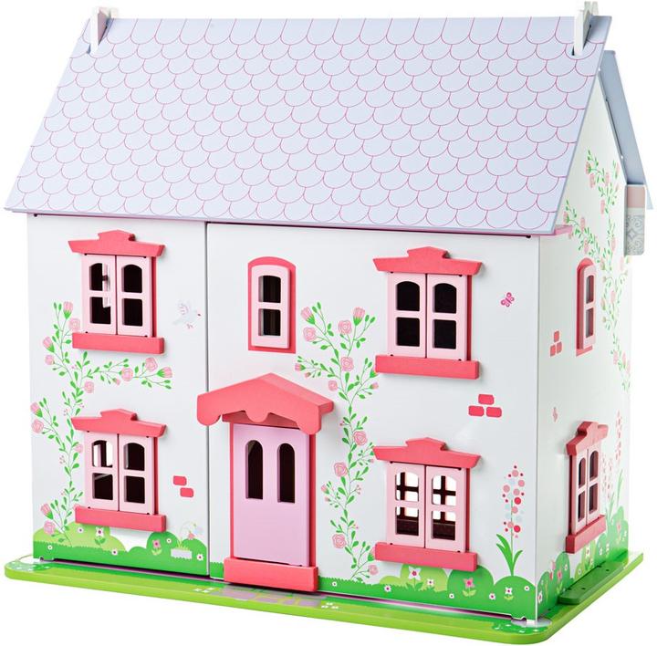 Bigjigs Rose Cottage wooden doll's house