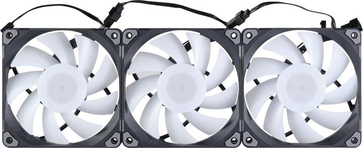 Actual product image Phanteks M25 PWM D-RGB fan, 3-pack - 120mm, black (120 mm, 3 x)
